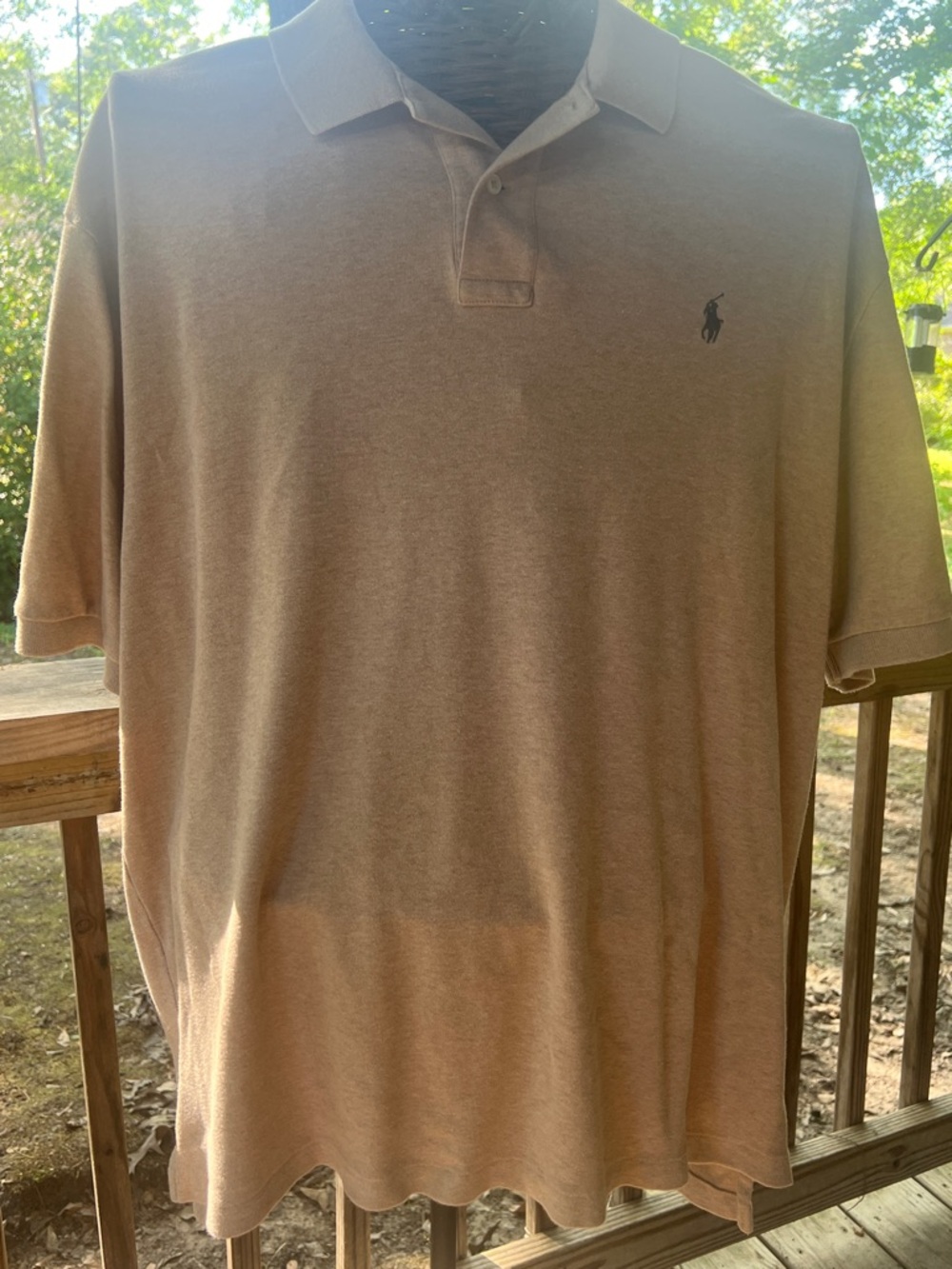 Polo by Ralph Lauren Men's Short-Sleeve Polo in Tan